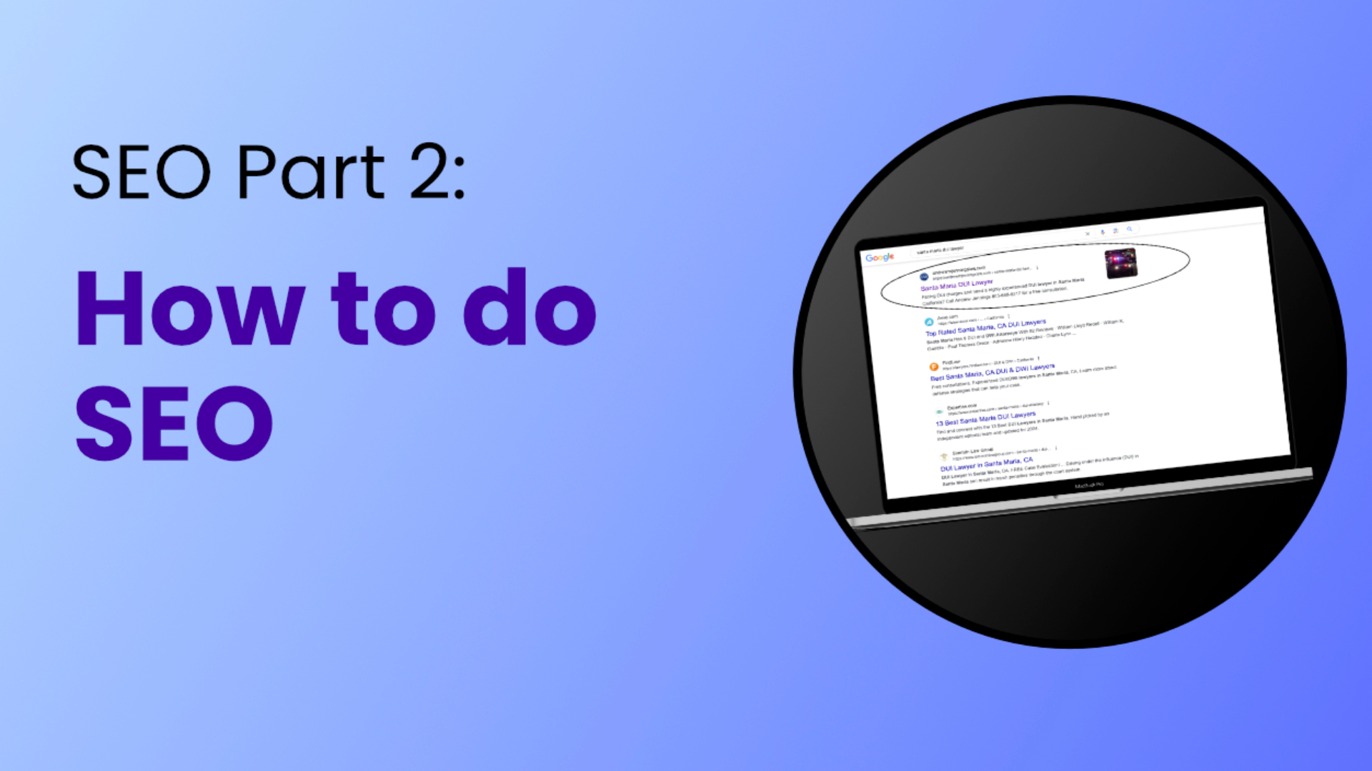 How to do SEO Part 2 thumbnail